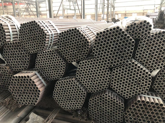 MS 전기 저항 용접법 용접된 탄소강 배관 검정색 ASTM A53 / BS 1387 탄소 16 밀리미터